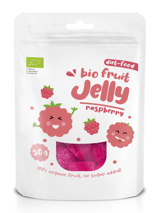 Żelki owocowe malinowe BIO  50g - Diet-Food #1