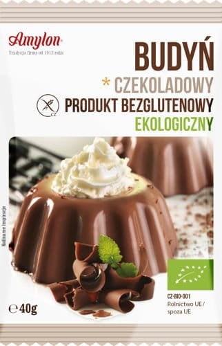 Budyń czekoladowy bezglutenowy BIO 40g- AMYLON #1