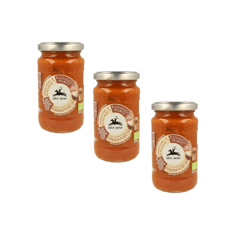 Zestaw 3x Sos pomidorowy z borowikami BIO 200g- Alce Nero #1