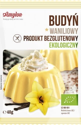 Budyń waniliowy bezglutenowy BIO 40g- Amylon #1