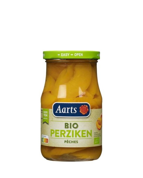 Brzoskwinie plastry w lekkim syropie BIO 350g (190g) Słoik - Aarts #1