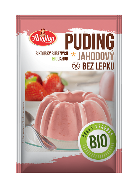 Budyń truskawkowy bezglutenowy Bio 40g - Amylon #1