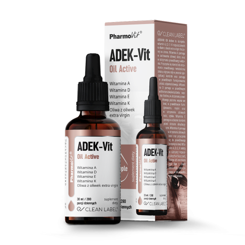 Witamina adek w kroplach (800mcg+100mcg +12g+75mcg) bezglutenowe 30ml - Phamovit #1