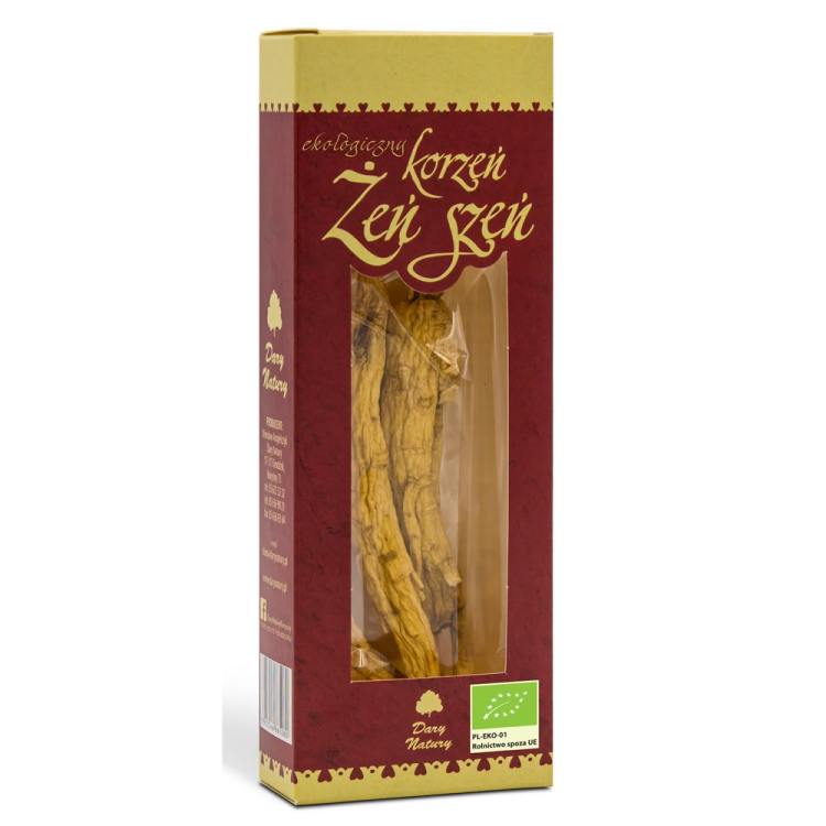 Żeń-szeń korzeń BIO 20g - Dary Natury #1