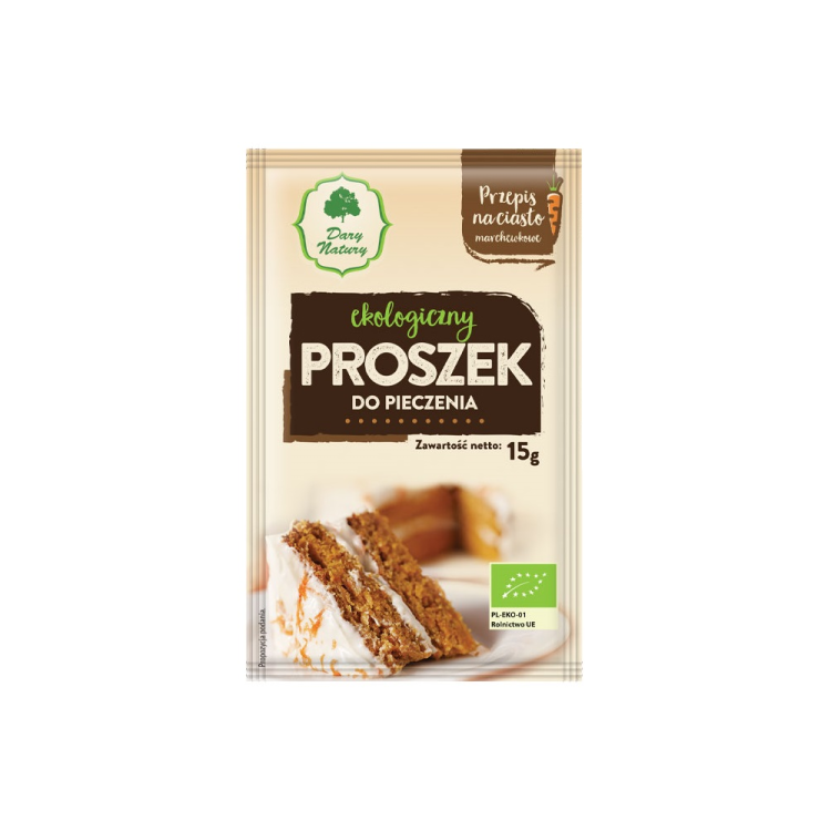 Proszek do pieczenia BIO 15g - Dary Natury #1