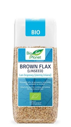 Len brązowy (siemię lniane) BIO 200g - Bio Planet #1