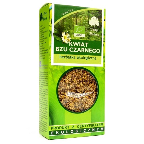 Herbatka z kwiatu czarnego bzu Bio 50 g - Dary Natury #1
