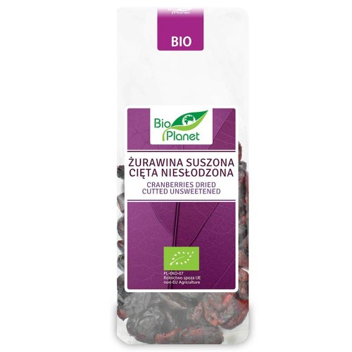 Żurawina suszona  cięta niesłodzona BIO 100g -  Bio Planet #1