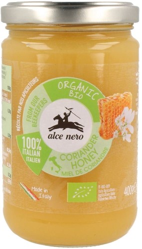 MIÓD NEKTAROWY Z KOLENDRY BIO 400 g - ALCE NERO #1