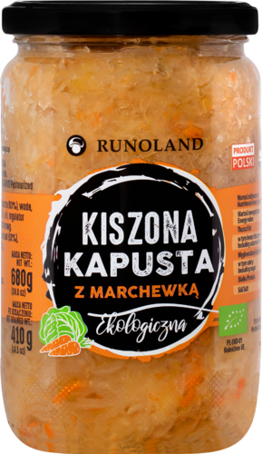 KAPUSTA KISZONA Z MARCHEWKĄ BIO 680 g (410 g) - RUNOLAND #1