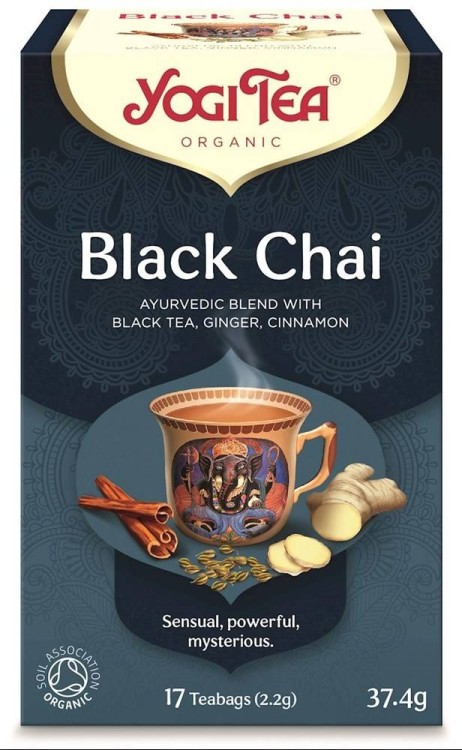 HERBATA CZARNA Z IMBIREM I CYNAMONEM (BLACK CHAI) BIO (17 x 2,2 g) 37,4 g - YOGI TEA #1