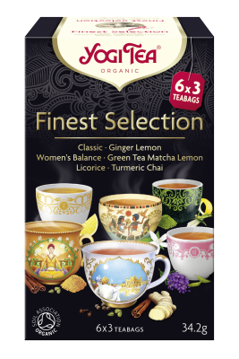 HERBATKA EKSPRESOWA FINEST SELECTION (MIX HERBATEK) BIO (6 x 3 TOREBKI) 34,2 g - YOGI TEA #1