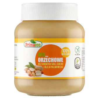 KREM Z PRAŻONYCH ORZESZKÓW ZIEMNYCH BEZGLUTENOWY BIO 360 g - PRIMAVIKA (PRIMAECO) #1