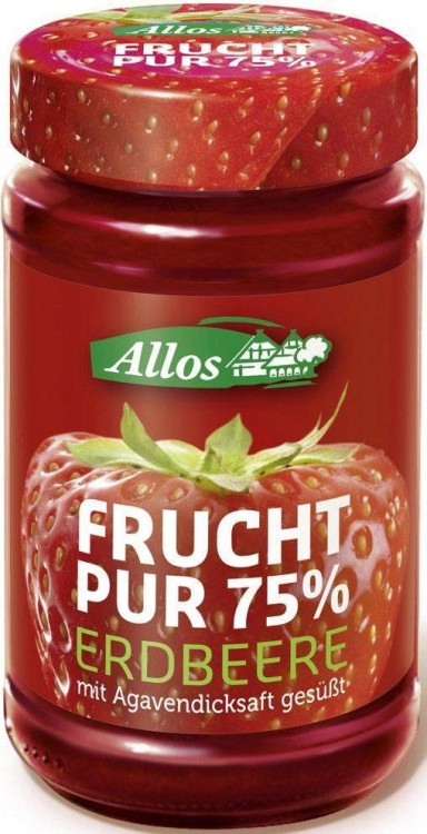 MUS TRUSKAWKOWY (75 % OWOCÓW) BIO 250 g - ALLOS #1