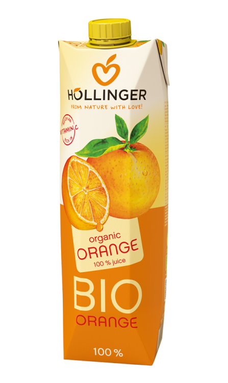 SOK POMARAŃCZOWY BIO 1 L - HOLLINGER #1