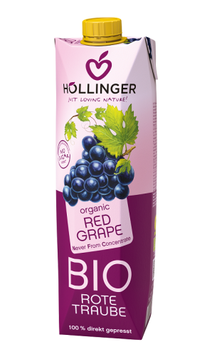 SOK Z CZERWONYCH WINOGRON NFC BIO 1 L - HOLLINGER #1