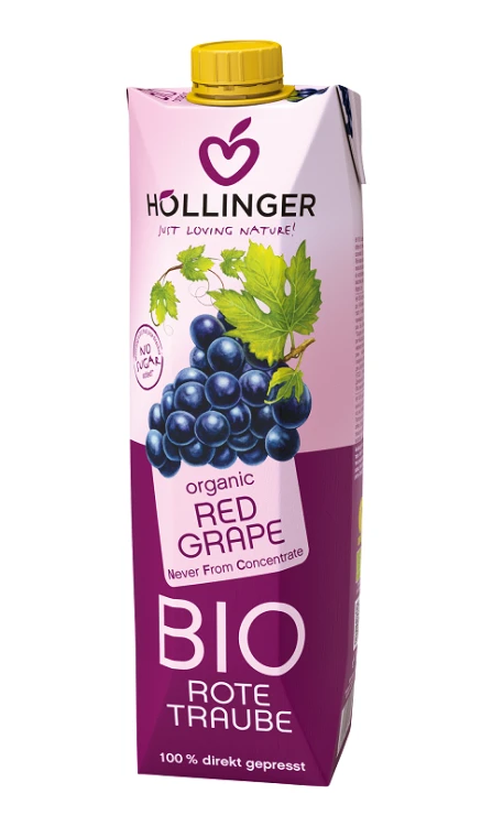 SOK Z CZERWONYCH WINOGRON NFC BIO 1 L - HOLLINGER #1