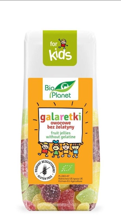 GALARETKI OWOCOWE BEZ ŻELATYNY BEZGLUTENOWE BIO 100 g - BIO PLANET #1