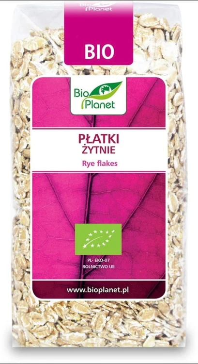 PŁATKI ŻYTNIE BIO 300 g - BIO PLANET #1