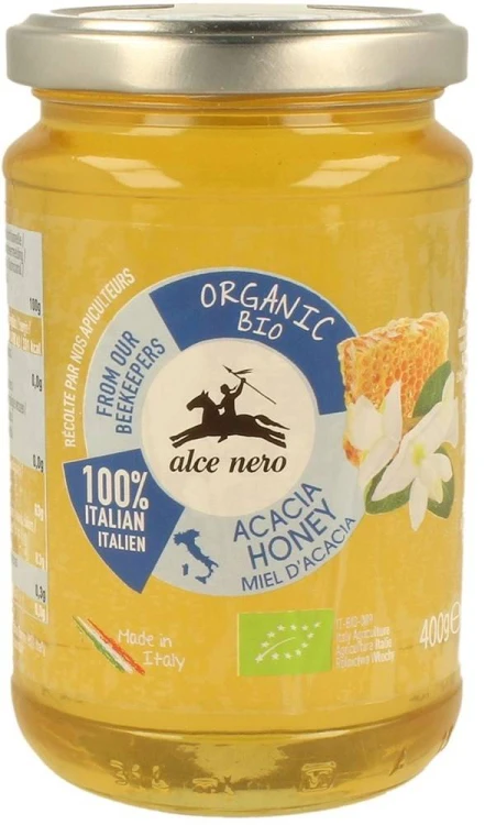 MIÓD NEKTAROWY AKACJOWY BIO 400 g - ALCE NERO #1
