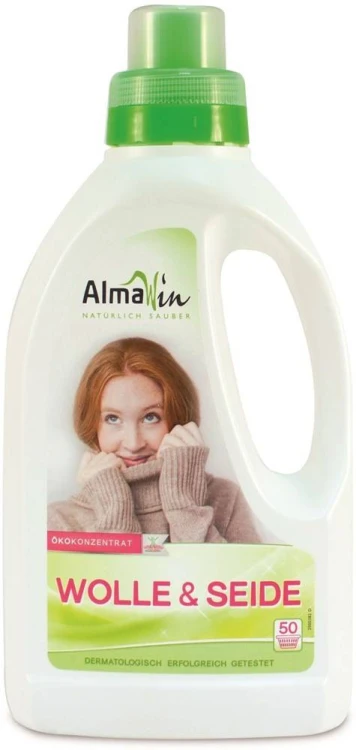 PŁYN DO PRANIA WEŁNIANYCH I JEDWABNYCH TKANIN (KONCENTRAT) ECO 750 ml (50 PRAŃ) - ALMAWIN #1