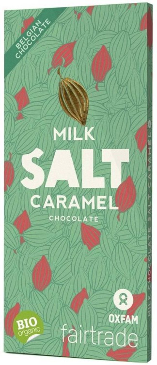 CZEKOLADA MLECZNA ZE SŁONYM KARMELEM FAIR TRADE BIO 100 g - OXFAM #1