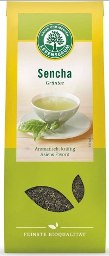 HERBATA ZIELONA SENCHA LIŚCIASTA BIO 75 g - LEBENSBAUM #1