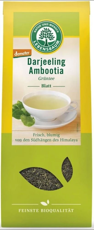 HERBATA ZIELONA DARJEELING LIŚCIASTA DEMETER BIO 50 g - LEBENSBAUM #1