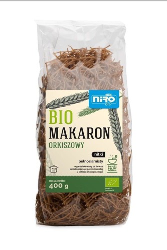 MAKARON (ORKISZOWY RAZOWY) NITKI BIO 400 g - NIRO #1