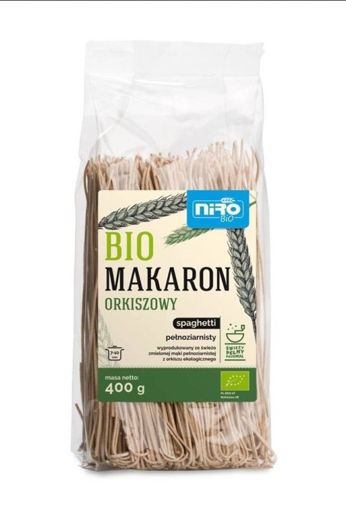 MAKARON (ORKISZOWY RAZOWY) SPAGHETTI BIO 400 g - NIRO #1