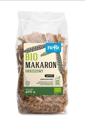MAKARON (ORKISZOWY RAZOWY) SPIRELLI BIO 400 g - NIRO #1
