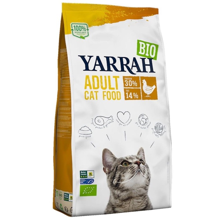 (DLA KOTA DOROSŁEGO) KARMA Z KURCZAKIEM BIO 800 g - YARRAH #1