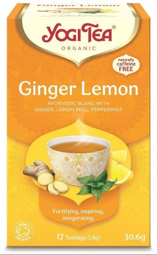 HERBATKA IMBIROWO - CYTRYNOWA (GINGER LEMON) BIO (17 x 1,8 g) 30,6 g - YOGI TEA #1