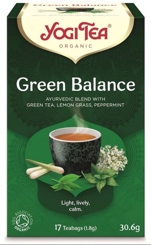 HERBATA ZIELONA RÓWNOWAGA (GREEN BALANCE) BIO (17 x 1,8 g) 30,6 g - YOGI TEA #1