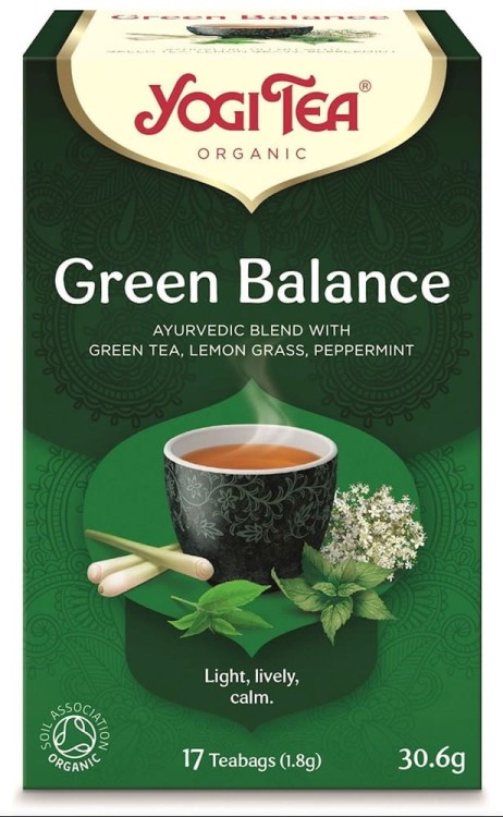 HERBATA ZIELONA RÓWNOWAGA (GREEN BALANCE) BIO (17 x 1,8 g) 30,6 g - YOGI TEA #1