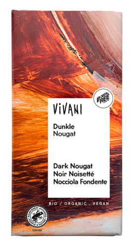 CZEKOLADA GORZKA NUGATOWA BIO 100 g - VIVANI #1
