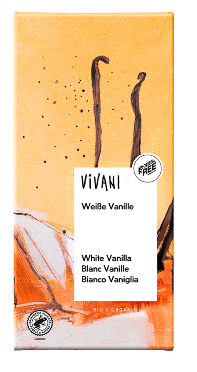 CZEKOLADA BIAŁA Z WANILIĄ BIO 80 g - VIVANI #1