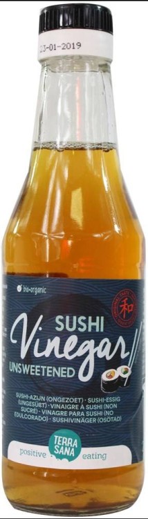 OCET RYŻOWY DO SUSHI NIESŁODZONY FILTROWANY BIO 250 ml (GENMAI SU VINEGAR)- TERRASANA #1