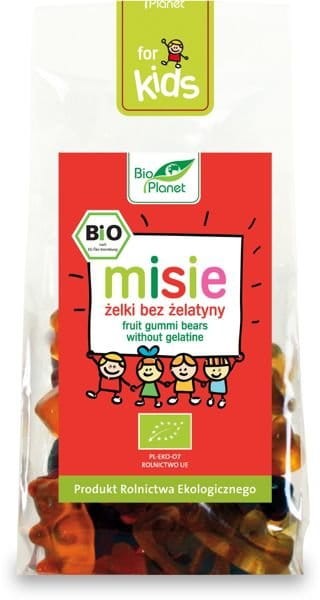 Żelki MISIE bez żelatyny BIO 100g- BIO PLANET #1