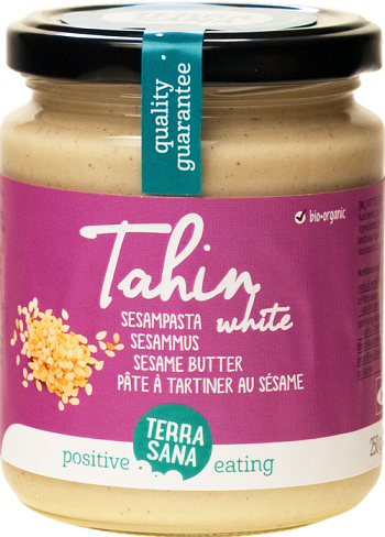 TAHINI BIAŁE (PASTA SEZAMOWA) BIO 250 g - TERRASANA #1