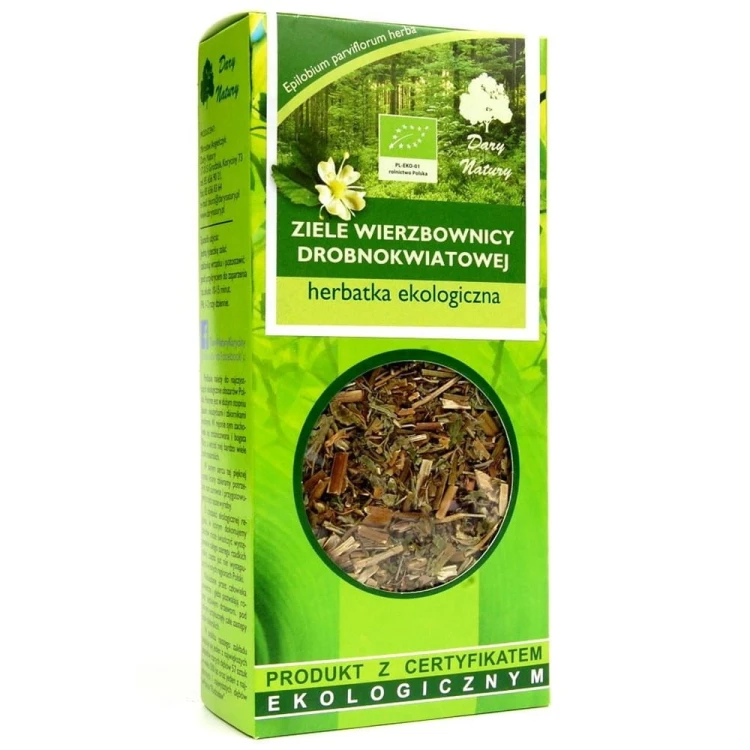 HERBATKA ZIELE WIERZBOWNICY DROBNOKWIATOWEJ BIO 50 g - DARY NATURY #1