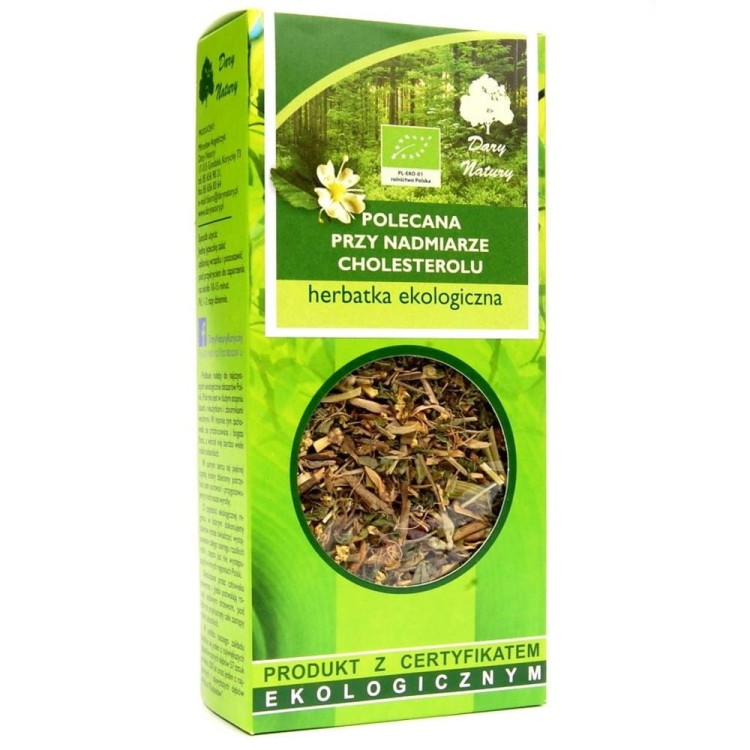 HERBATKA POLECANA PRZY NADMIARZE CHOLESTEROLU BIO 50 g - DARY NATURY #1