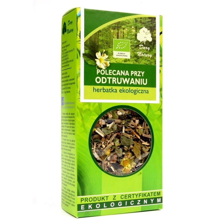 HERBATKA POLECANA PRZY ODTRUWANIU BIO 50 g - DARY NATURY #1
