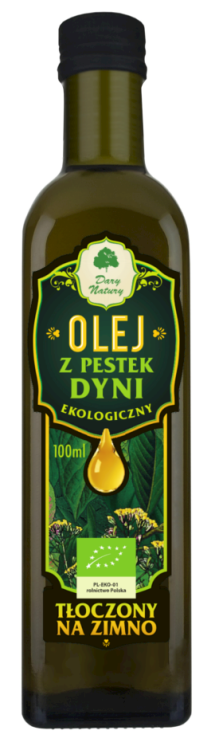 OLEJ Z PESTEK DYNI TŁOCZONY NA ZIMNO BIO 100 ml - DARY NATURY #1