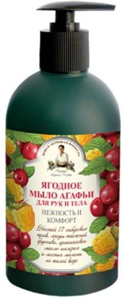 MYDŁO W PŁYNIE DO RĄK I CIAŁA OWOCE LEŚNE 500 ml - RECEPTURY BABCI AGAFI - AGAFI #1