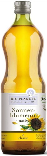 OLEJ SŁONECZNIKOWY TŁOCZONY NA ZIMNO BIO 1 L - BIO PLANETE #1