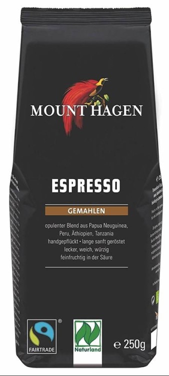 KAWA MIELONA ARABICA 100 % ESPRESSO FAIR TRADE BIO 250 g - MOUNT HAGEN #1