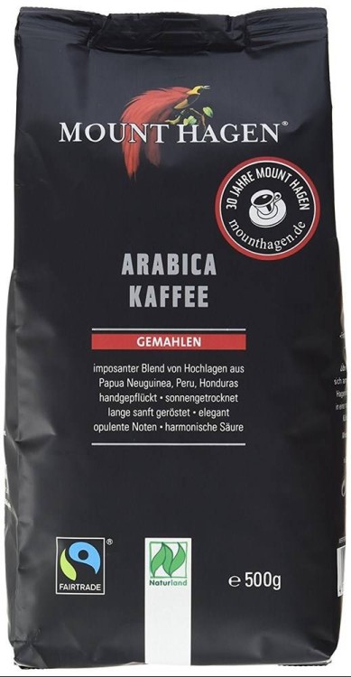 KAWA MIELONA ARABICA 100 % FAIR TRADE BIO 500 g - MOUNT HAGEN #1