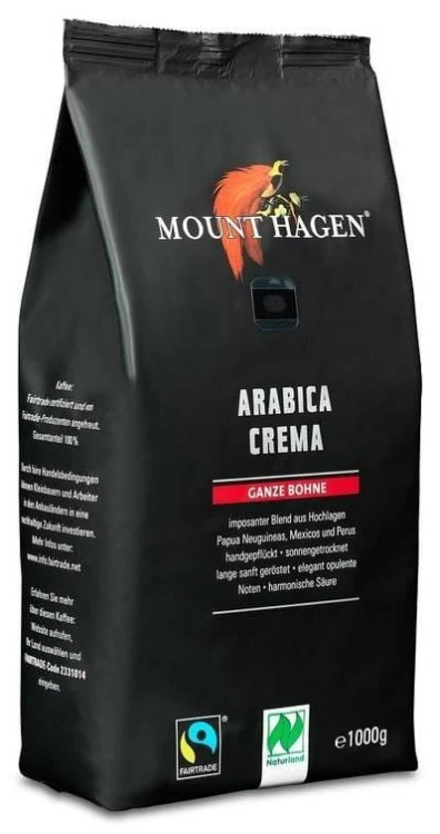 KAWA ZIARNISTA ARABICA 100 % CREMA FAIR TRADE BIO 1 kg - MOUNT HAGEN #1