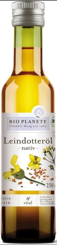 OLEJ Z LNIANKI (RYDZOWY) TŁOCZONY NA ZIMNO BIO 250 ml - BIO PLANETE #1